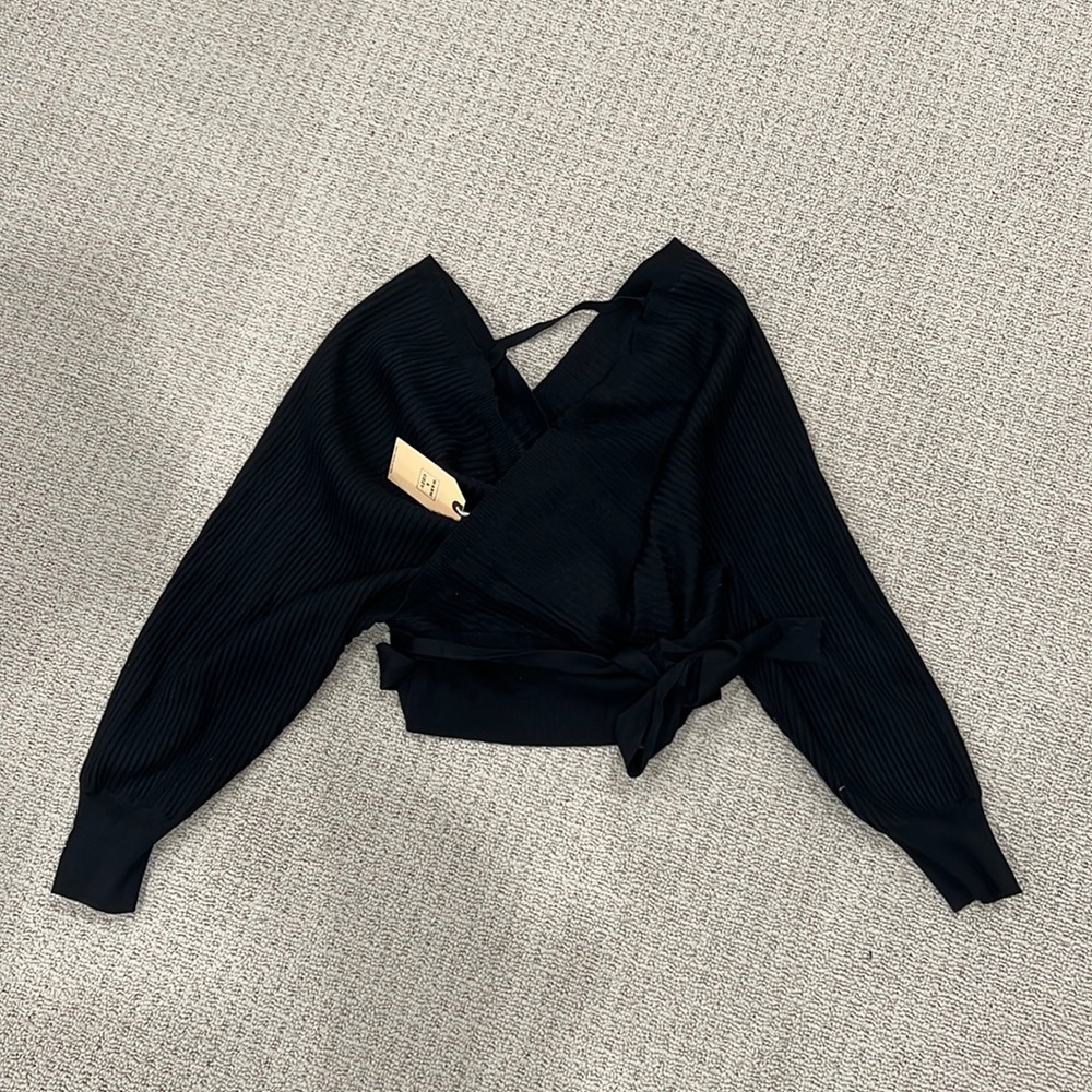 Shop Kenzie Black Low Cut Sweater!